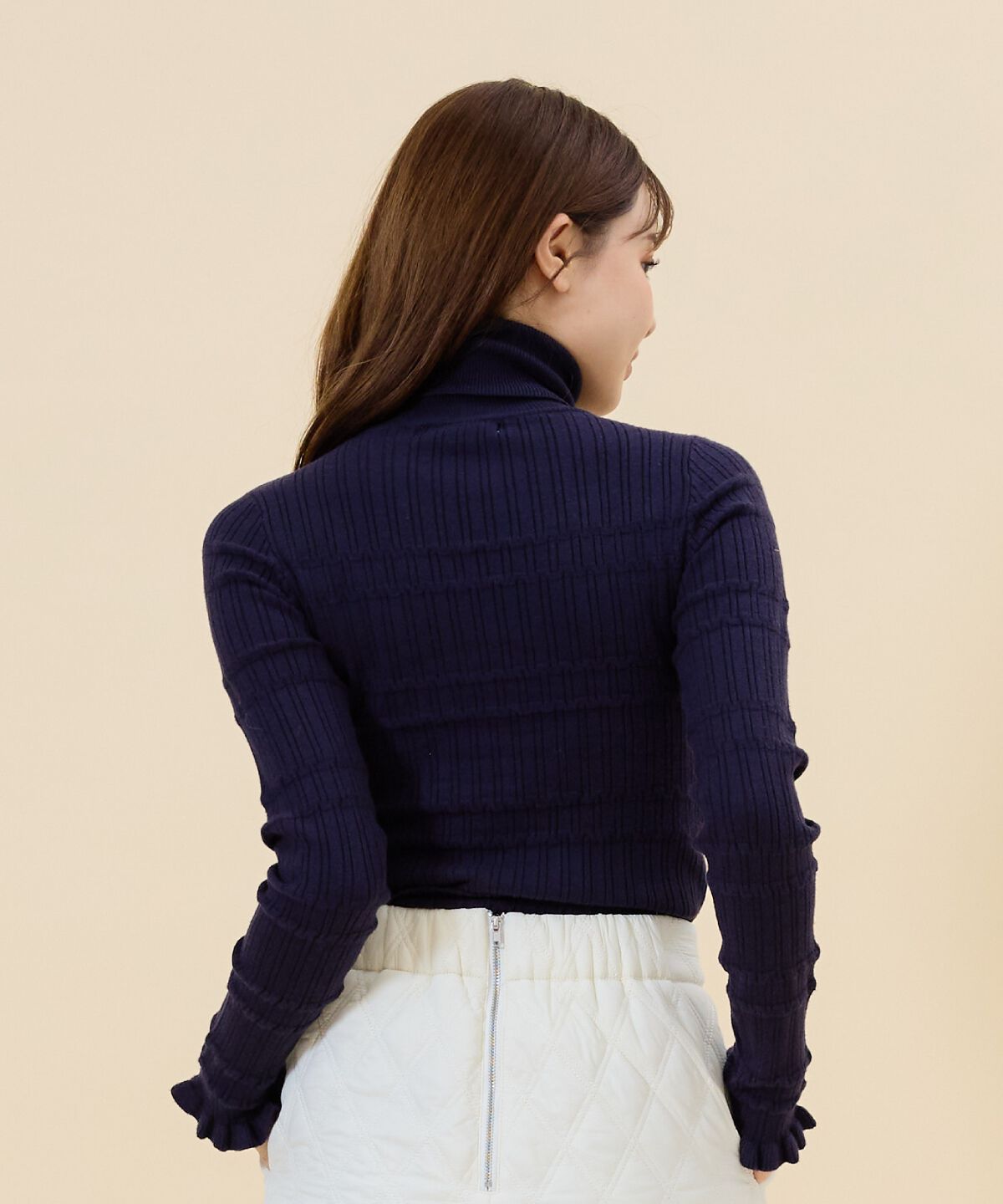 REDYAZEL「デザインリブタートルニット」|ニット・セーター|