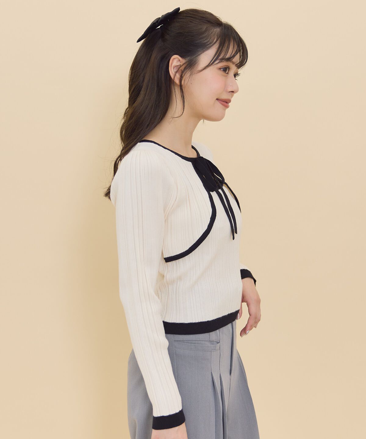 REDYAZEL「ボレロレイヤードデザインニット」|ニット・セーター|