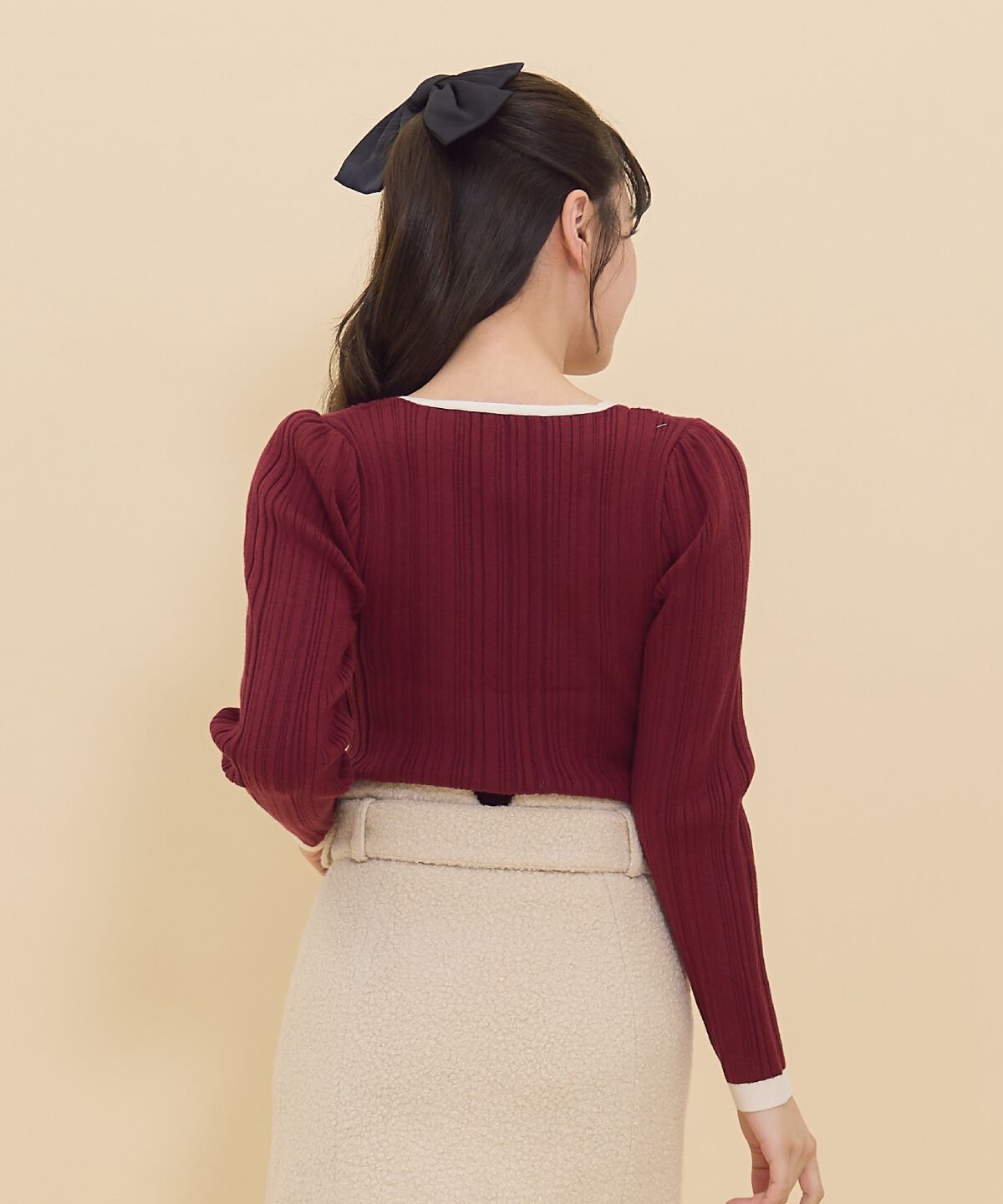 REDYAZEL「ボレロレイヤードデザインニット」|ニット・セーター|