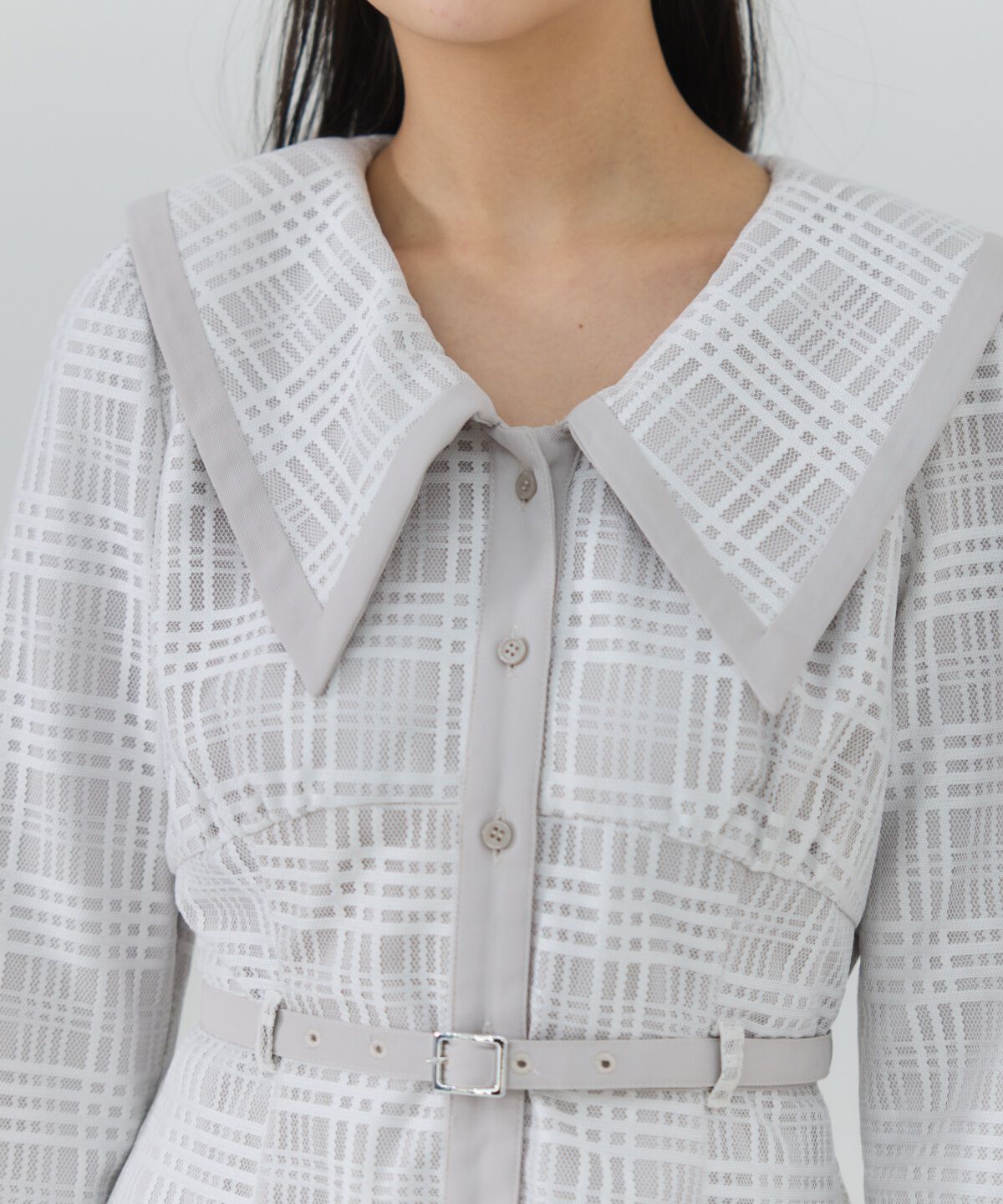 REDYAZEL「ビッグカラーレースミニワンピース」|ワンピース|