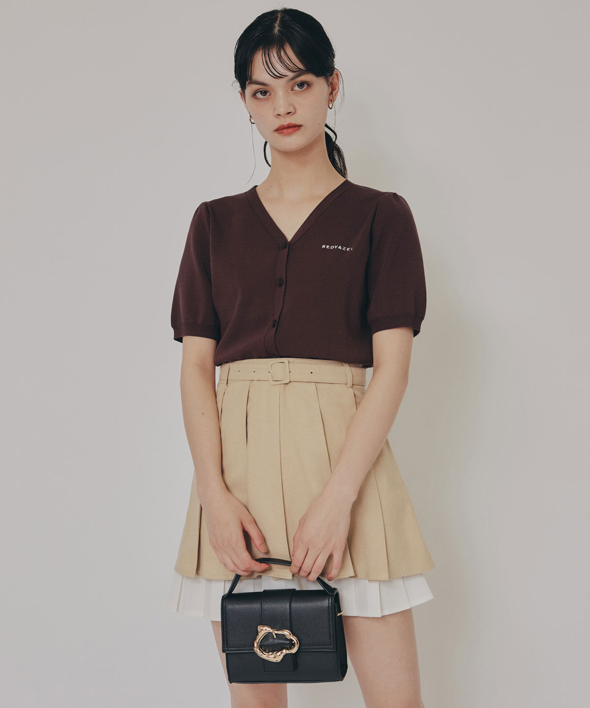 REDYAZEL「バックルデザインロゴストラップミニバッグ」|ショルダー・メッセンジャー|