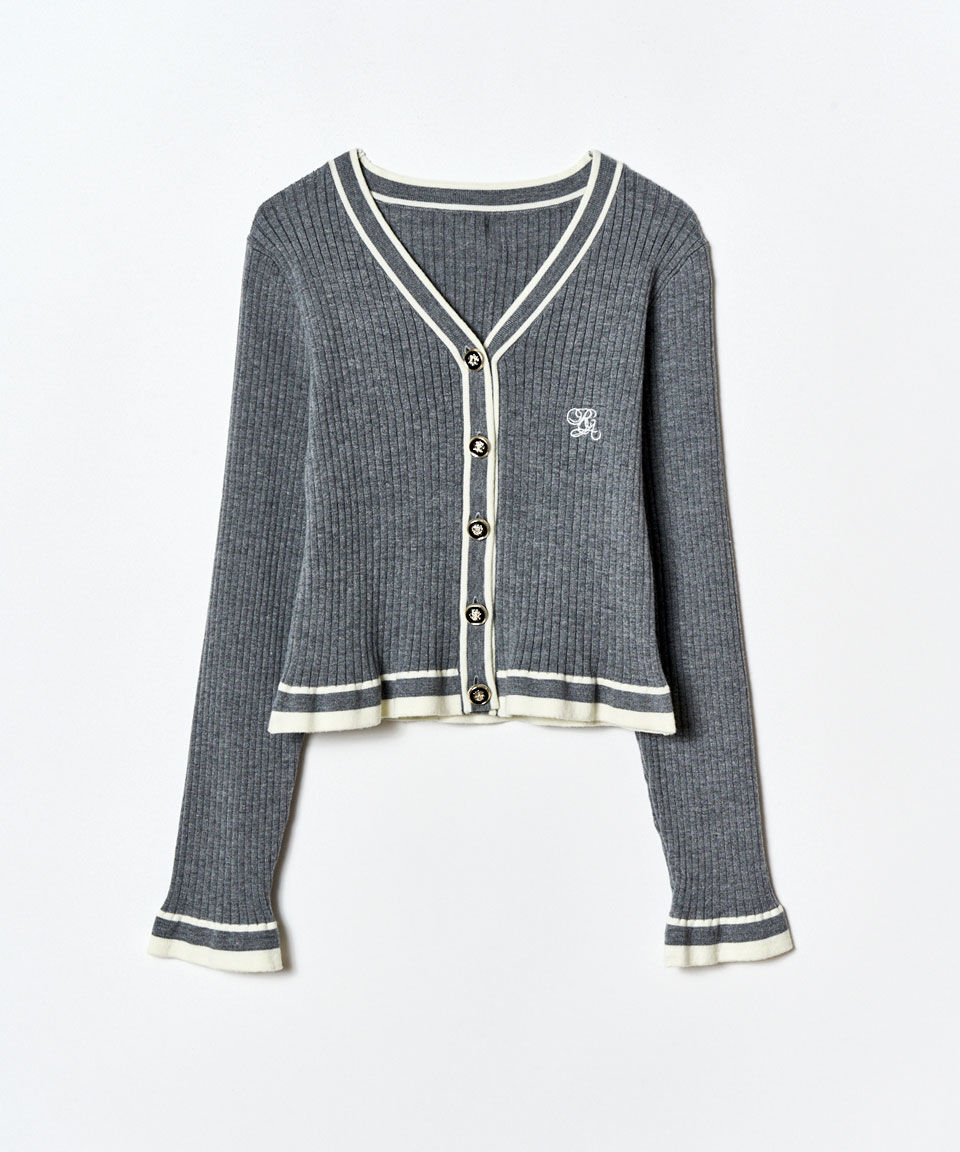 REDYAZEL「ラインスキームニットカーディガン&times;スカートセットアップ」|ワンピース|