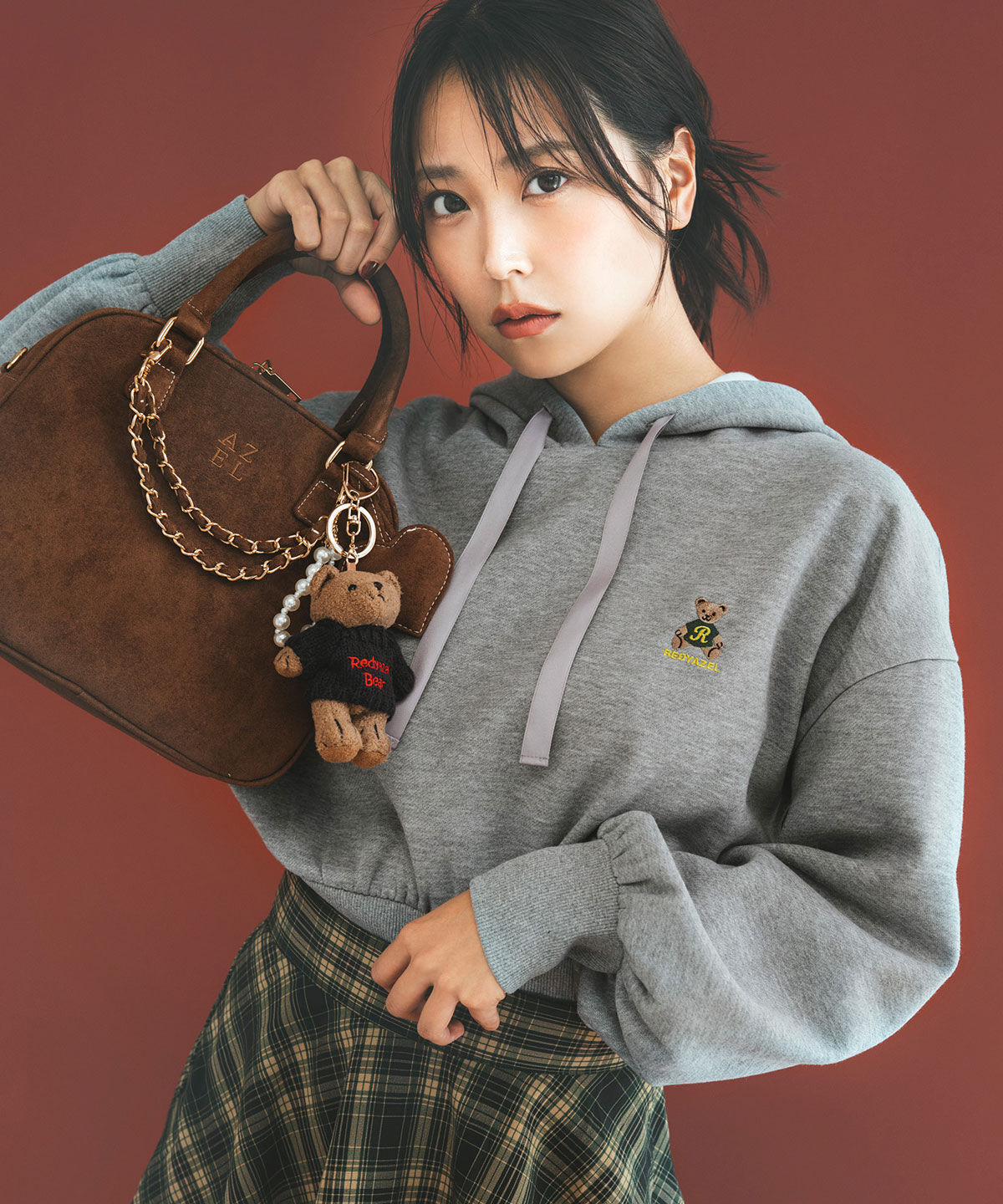 REDYAZEL「タータンチェックティアードスカート」|フレア|