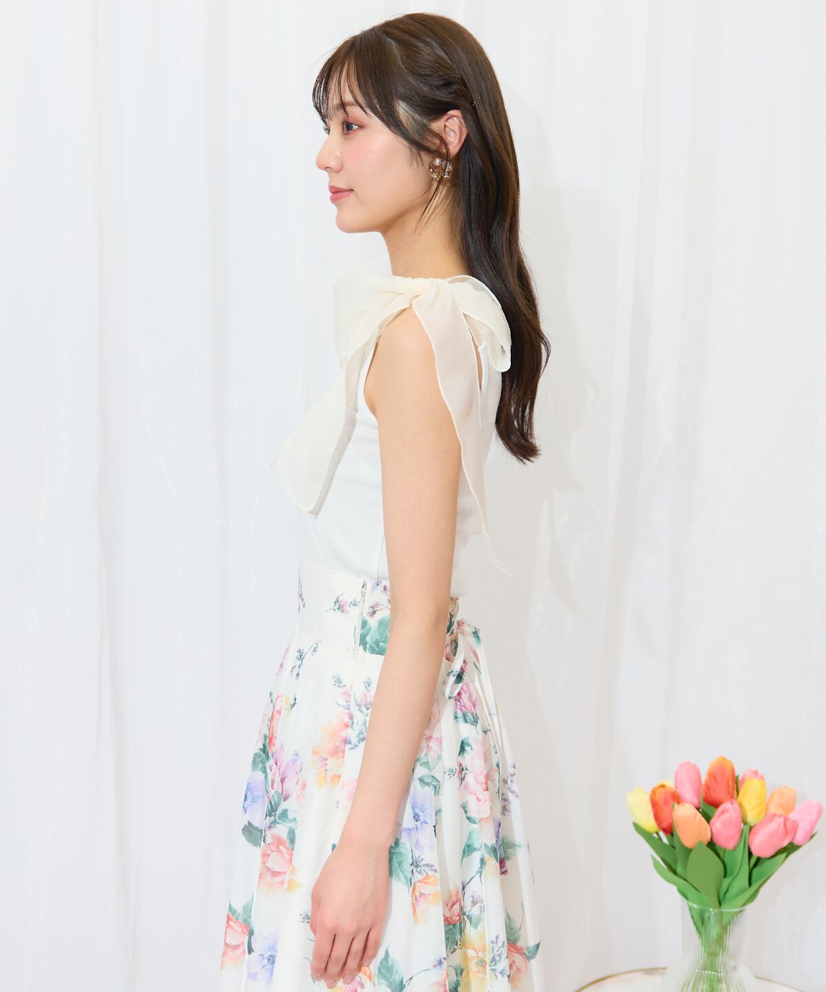 WILLSELECTION「ショルダーリボンテレコキャミソール」|キャミソール|