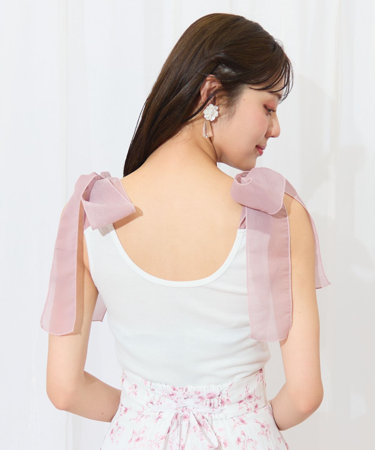 WILLSELECTION「ショルダーリボンテレコキャミソール」|キャミソール|