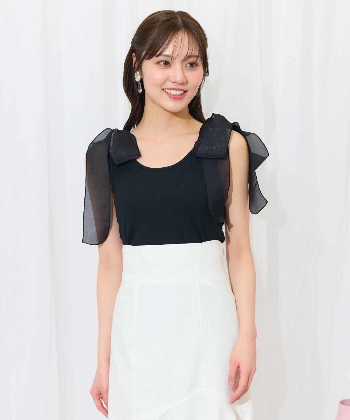 WILLSELECTION「ショルダーリボンテレコキャミソール」|キャミソール|