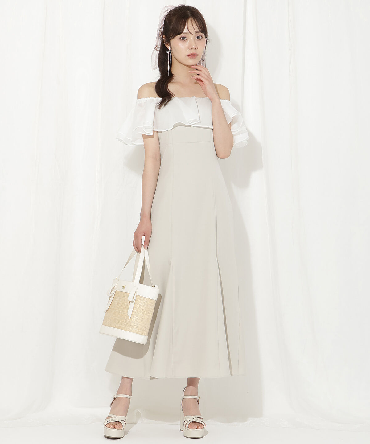 WILLSELECTION「メロウラッフルマーメイドワンピース」|ワンピース|