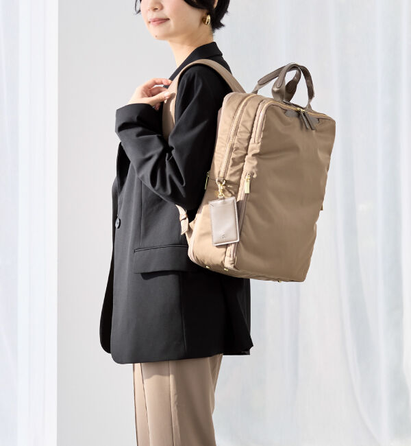 ace.「ace. フィッテム ビジネスリュック エキスパンド機能 レディースビジネス A4 / 14.0インチPC収納 68684」|リュック|