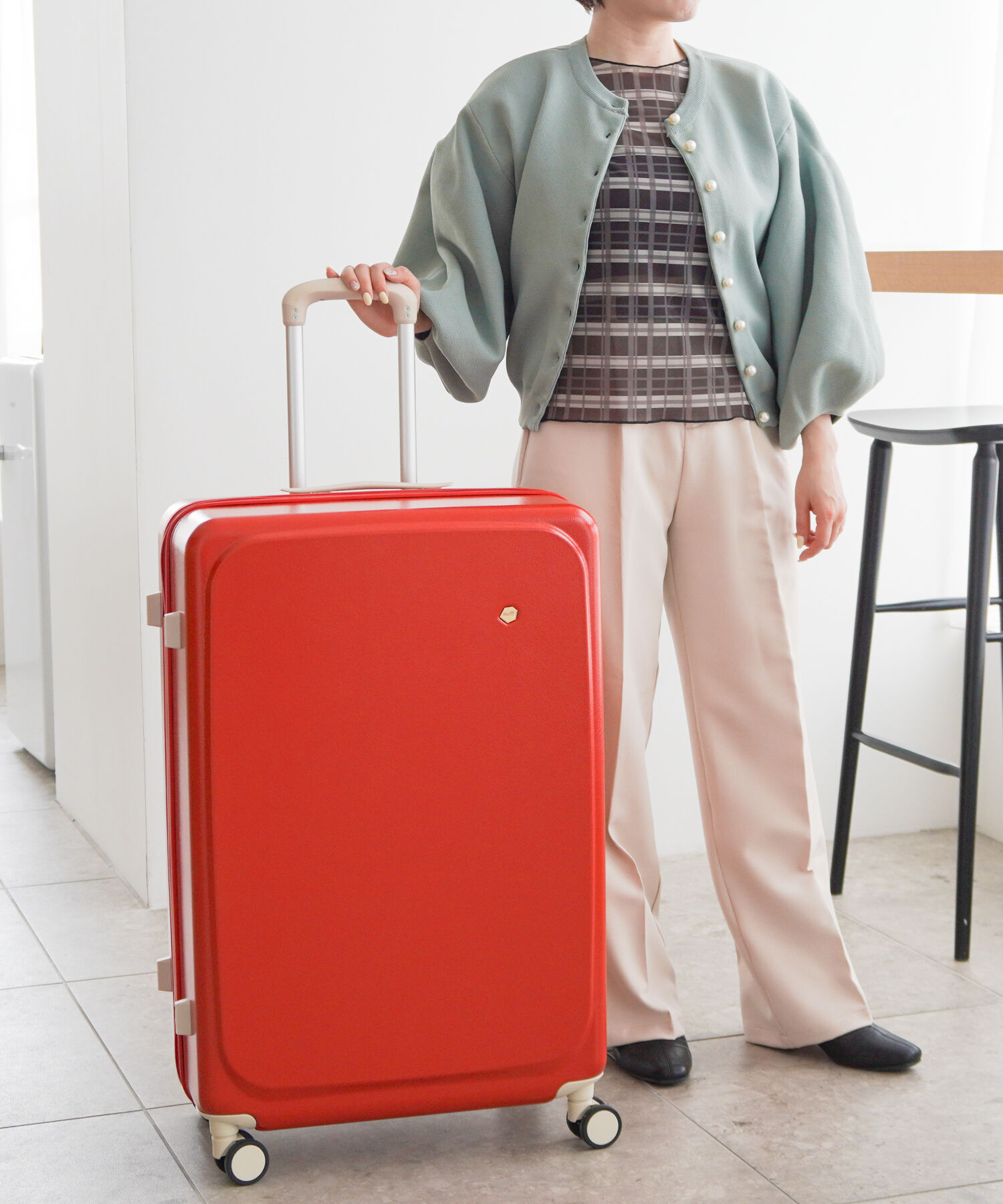 HaNT「HaNT／ハント ポルメロー スーツケース 87L 05873」|キャリーケース|レッド