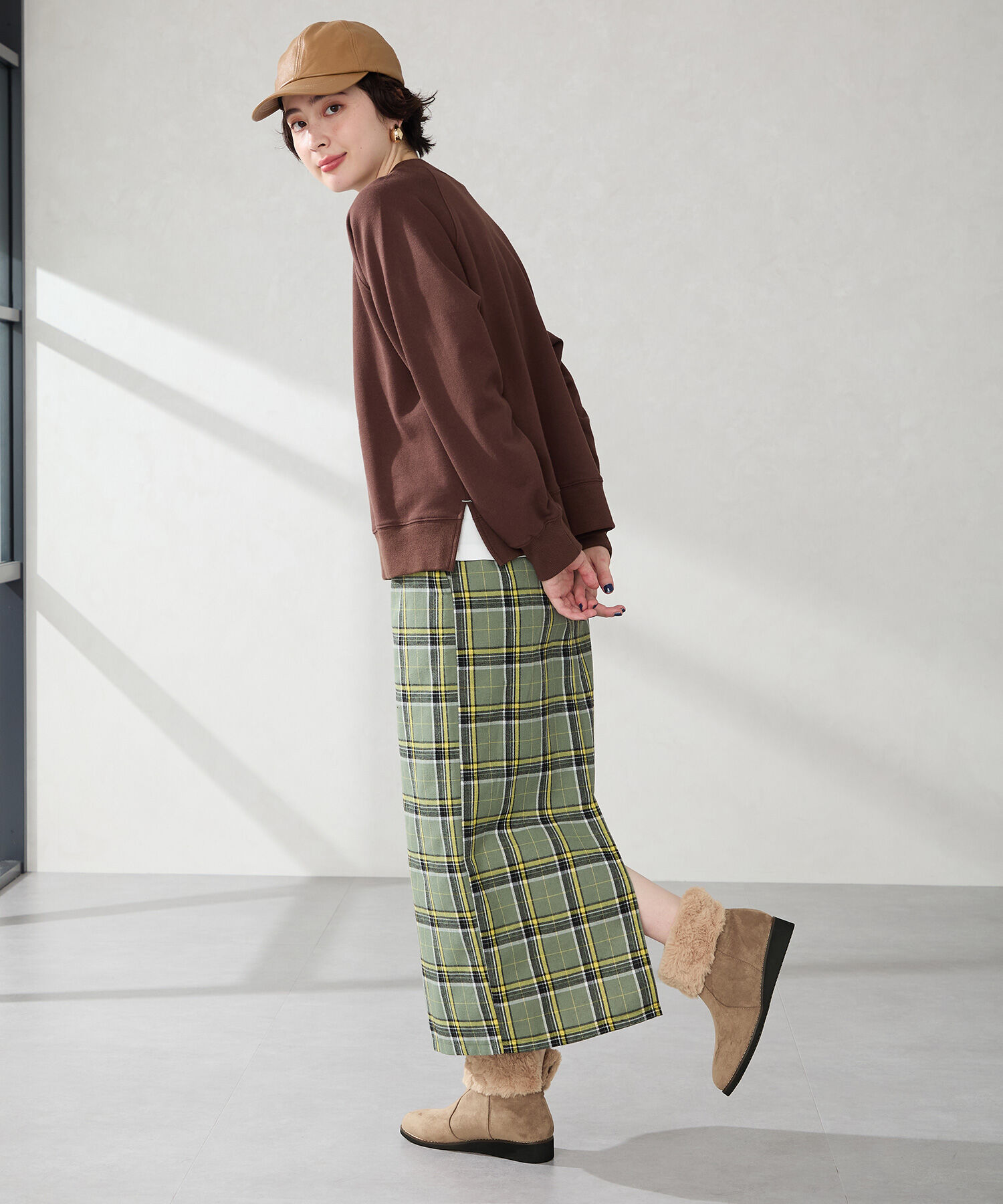 WA Oriental TRaffic「たっぷりファーウエッジソールブーツ/52411」|ショートブーツ|