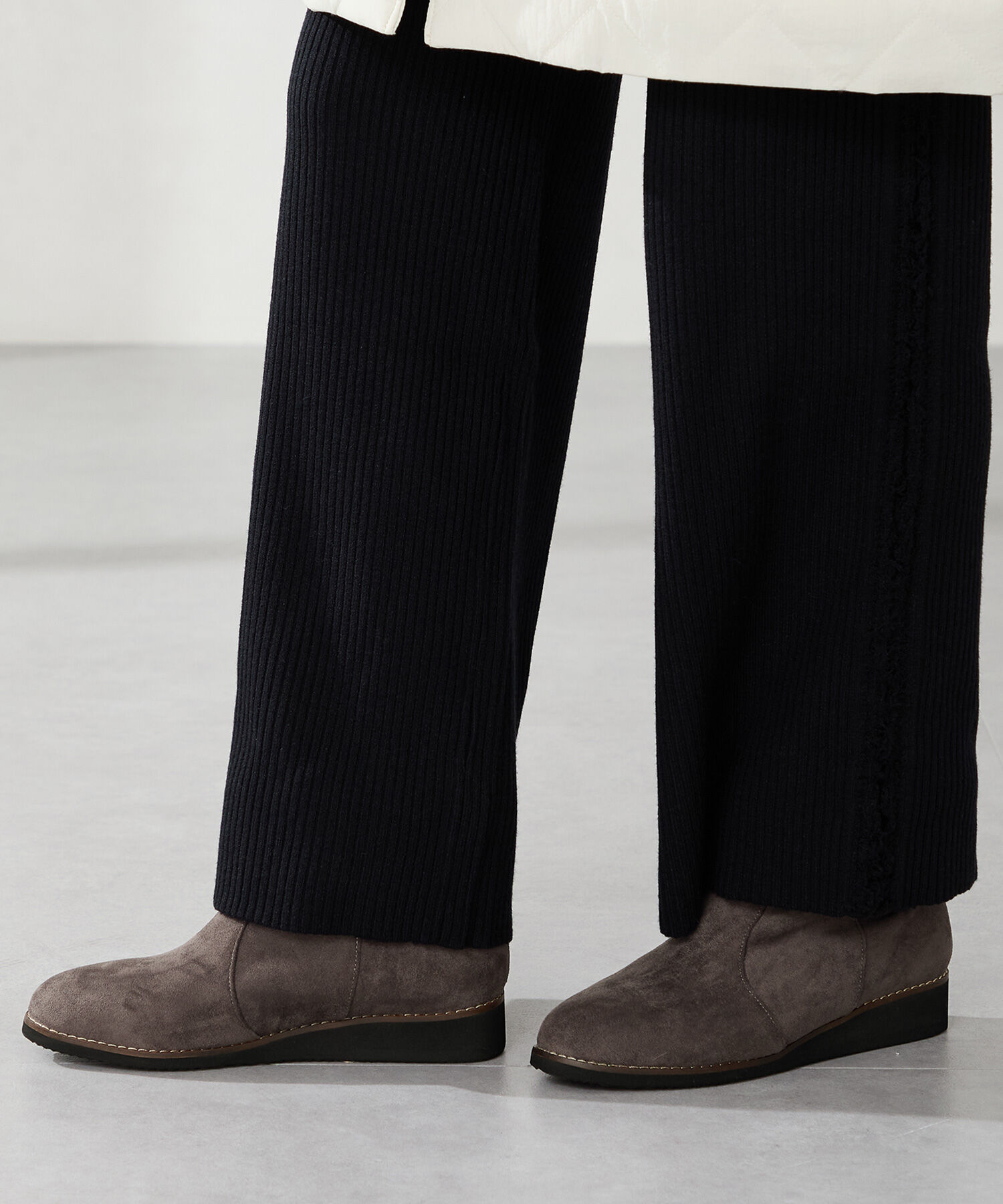 WA Oriental TRaffic「たっぷりファーウエッジソールブーツ/52411」|ショートブーツ|