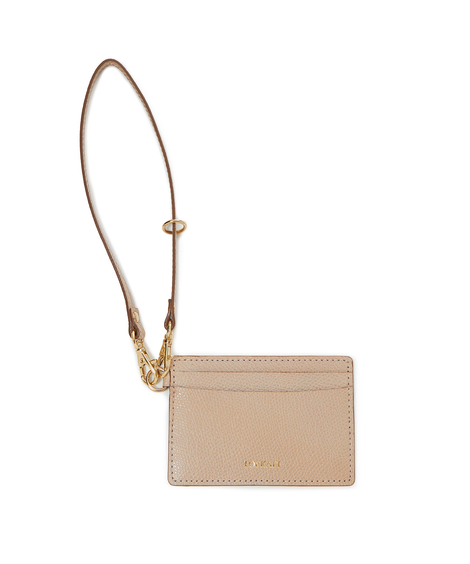 TOPKAPI 「[TOPKAPI]トプカピ 角シボ型押し・ パスケース COLORATO コロラート」|財布|グレージュ