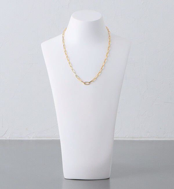 UNITED ARROWS「オーバルパヴェ チェーンネックレス」|ネックレス|