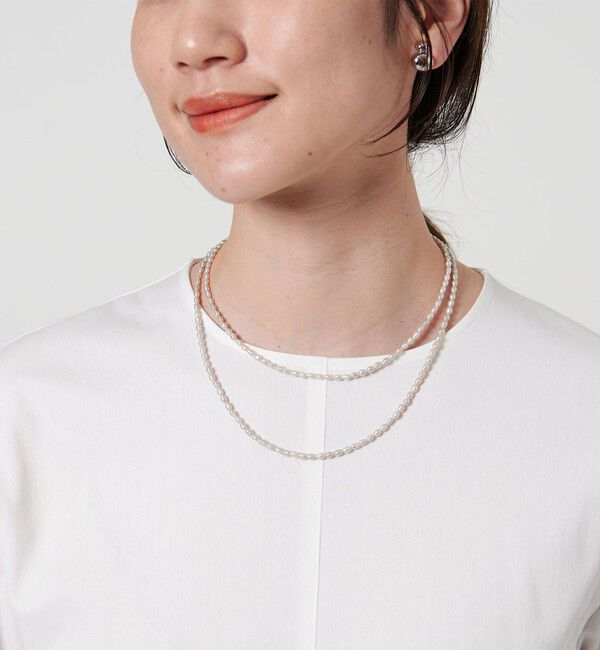 UNITED ARROWS「【別注】＜les bonbon＞TAUPE ロングネックレス2」|ネックレス|