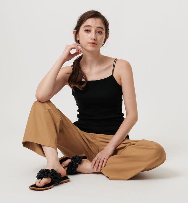 UNITED ARROWS「カップ付きキャミソール」|キャミソール|BLACK