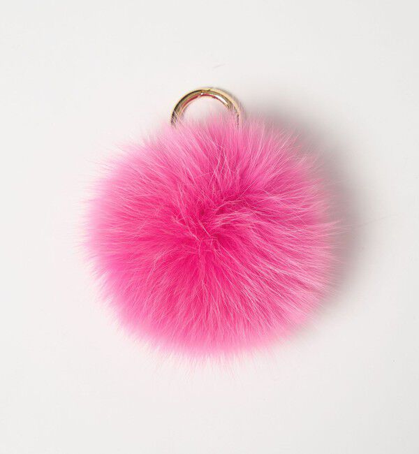 UNITED ARROWS「ファー ポンポン チャーム」|チャーム・キーホルダー|