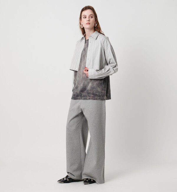 ASTRAET「＜ASTRAET＞ストライプ クロップド レギュラーカラーシャツ」|シャツ・ブラウス|