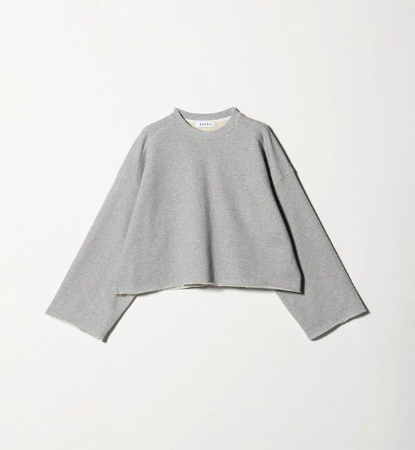 UNITED ARROWS「＜SACRA＞クロップド スウェット」|スウェット・ジャージ|MD.GRAY