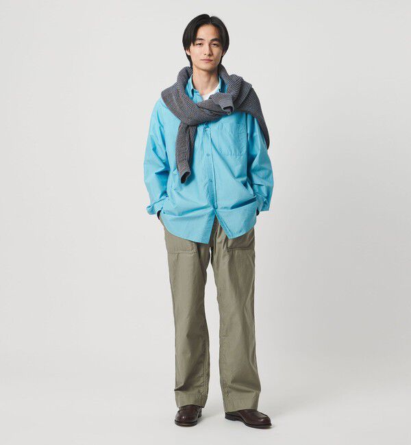 UNITED ARROWS「オーガニックコットン バックサテン ファティーグパンツ」|チノ|