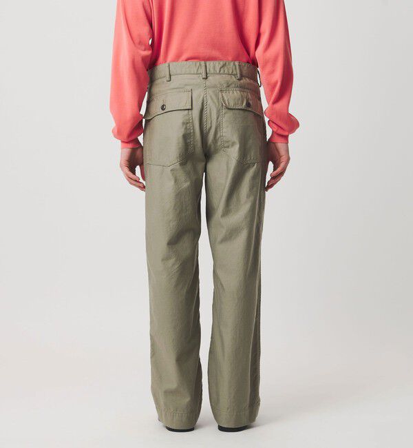UNITED ARROWS「オーガニックコットン バックサテン ファティーグパンツ」|チノ|