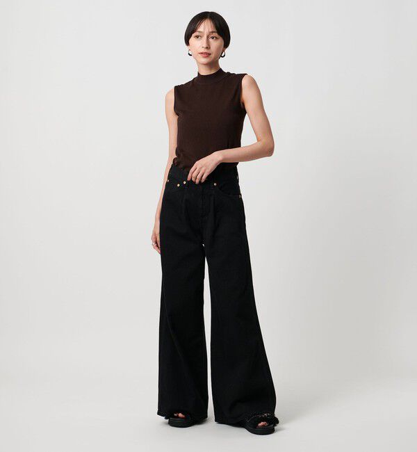 UNITED ARROWS「ハイネック ノースリーブ ニット ウォッシャブル」|ニット・セーター|