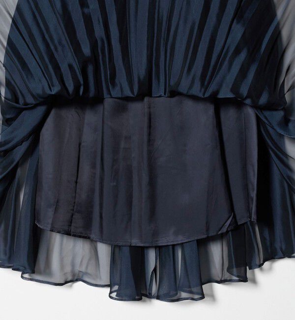 UNITED ARROWS「シャンブレー オーガンザ ポケット スカート」|スカート|