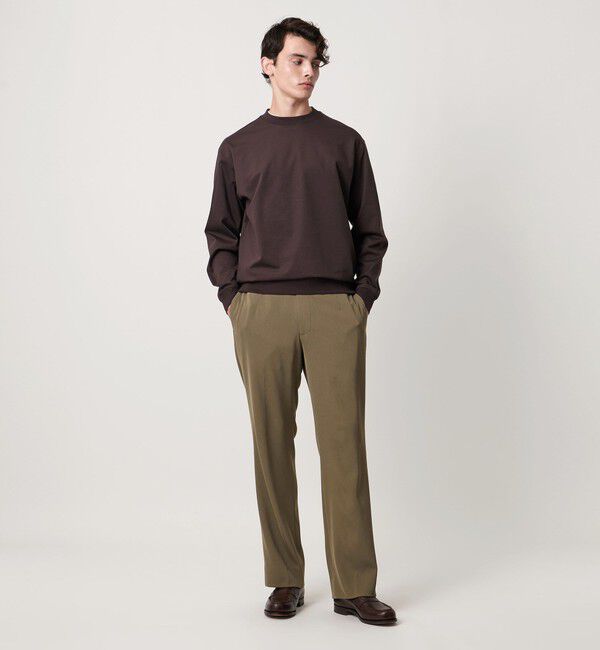 UNITED ARROWS「シャーリーカルゼ モダンストレート パンツ -ヨコストレッチ 防しわ-」|スラックス|