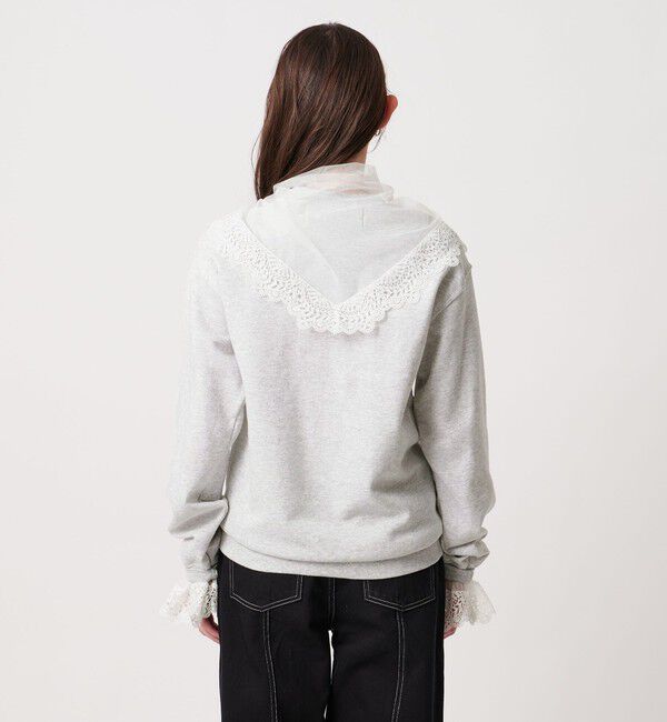 UNITED ARROWS「【別注】＜dahl&rsquo;ia＞レーススカーフ スウェット」|スウェット・ジャージ|