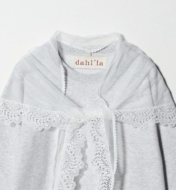 UNITED ARROWS「【別注】＜dahl&rsquo;ia＞レーススカーフ スウェット」|スウェット・ジャージ|