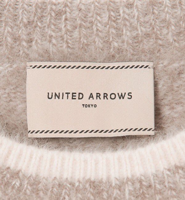 UNITED ARROWS「フォックスカシミヤ パフ ハーフスリーブ ニット」|ニット・セーター|