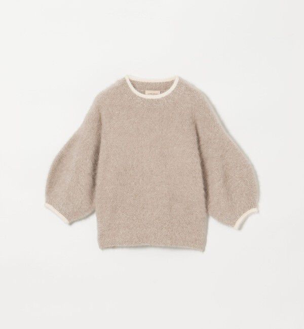 UNITED ARROWS「フォックスカシミヤ パフ ハーフスリーブ ニット」|ニット・セーター|