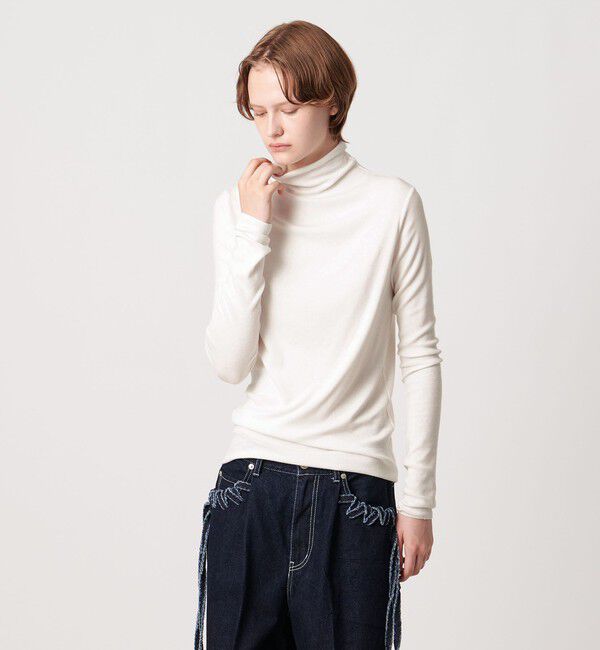 AEWEN MATOPH「＜AEWEN MATOPH＞テレコハイネックロングスリーブカットソー」|Tシャツ・カットソー|OFF WHITE