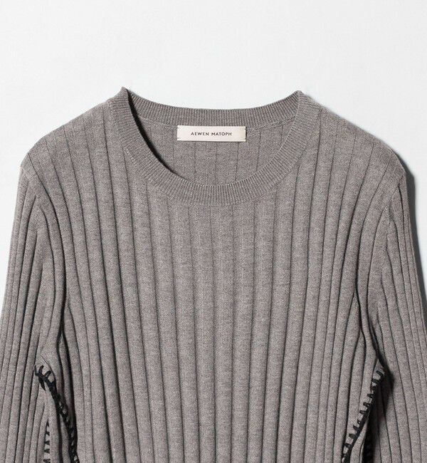 AEWEN MATOPH「＜AEWEN MATOPH＞リブハンドステッチプルオーバーニット」|ニット・セーター|
