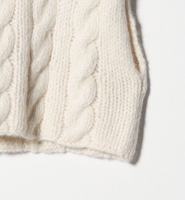 UNITED ARROWS「＜SACRA＞ケーブル ニット ベスト」|ベスト・ジレ|