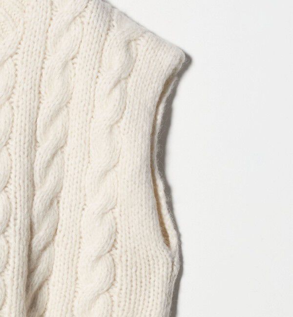UNITED ARROWS「＜SACRA＞ケーブル ニット ベスト」|ベスト・ジレ|
