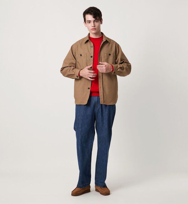 UNITED ARROWS「ツイードライク ダブルポケット オーバー シャツ」|シャツ・ブラウス|