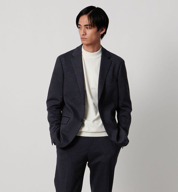 UNITED ARROWS「シャークスキン ジャージ  UA COZY ウォッシャブル ストレッチ 防しわ」|スーツ|