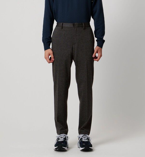 UNITED ARROWS「シャークスキン ジャージ ノープリーツパンツ UA COZY ウォッシャブル ストレッチ 防しわ」|スーツ|