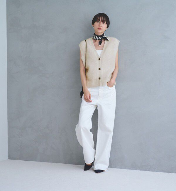 UNITED ARROWS「フォックスカシミヤ Vネック ベスト」|ベスト・ジレ|