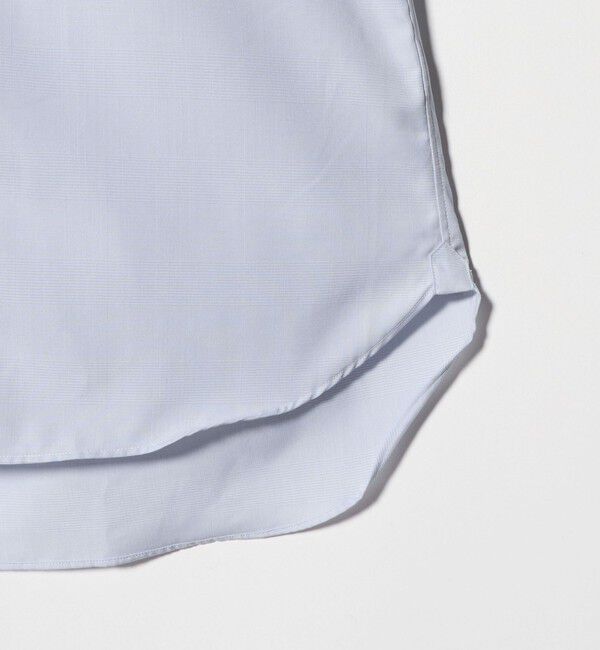 UNITED ARROWS「イージーケア AG グレンプレイド セミワイド クレリックカラーシャツ 抗菌防臭」|シャツ・ブラウス|