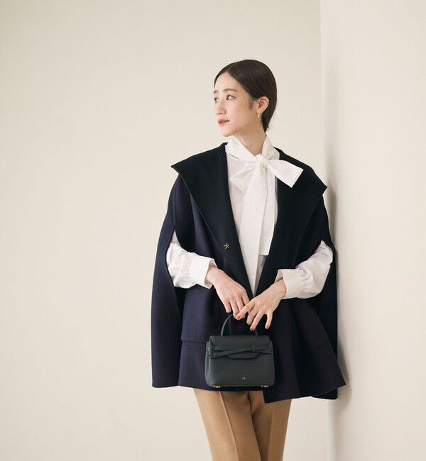 UNITED ARROWS「バイカラー リバー フードケープ」|その他|NAVY