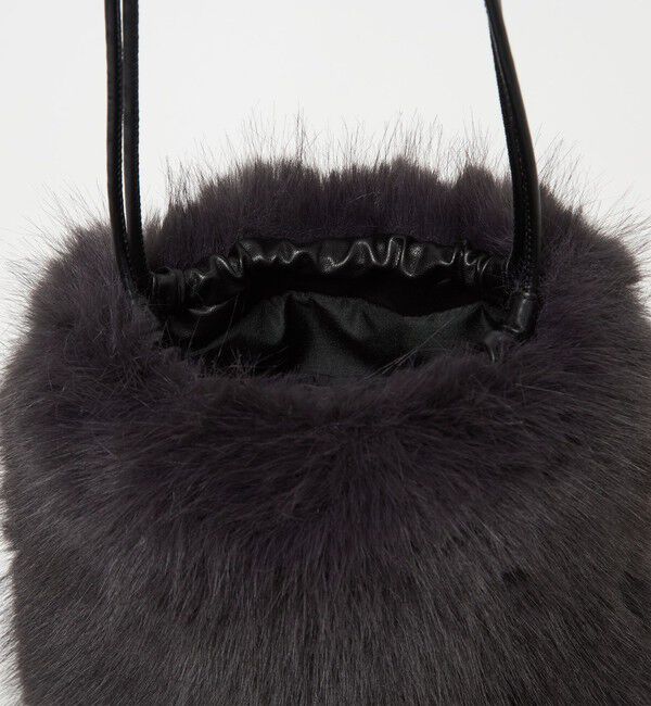 UNITED ARROWS「フェイクファー ドロストバッグ」|ショルダー・メッセンジャー|