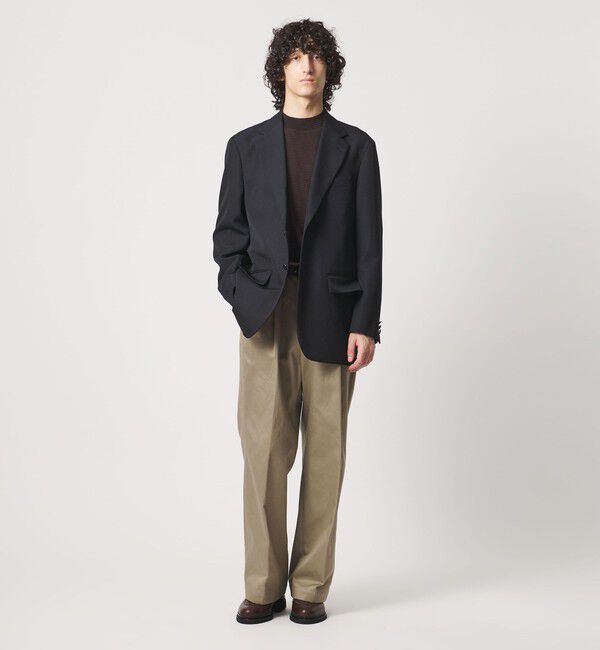 UNITED ARROWS「＜District＞ギャバジン リラックス シングル 2ボタンブレザー」|テーラードジャケット|