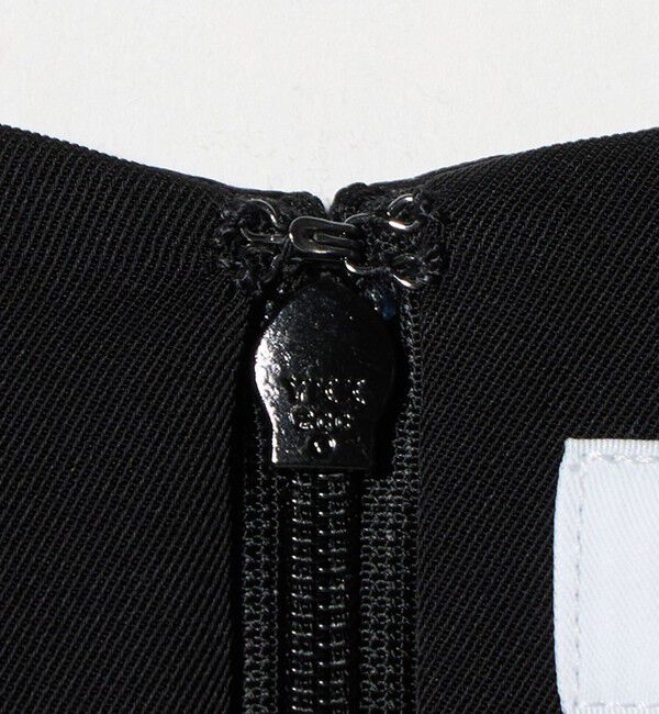 UNITED ARROWS「＜SACRA＞レザーライク Uネック ワンピース」|ワンピース|