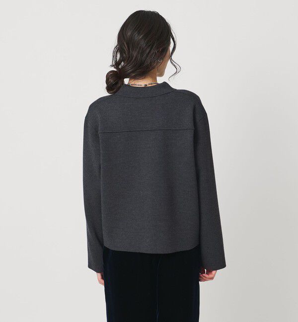 UNITED ARROWS「ミラノリブ ニット ジャケット」|カーディガン|