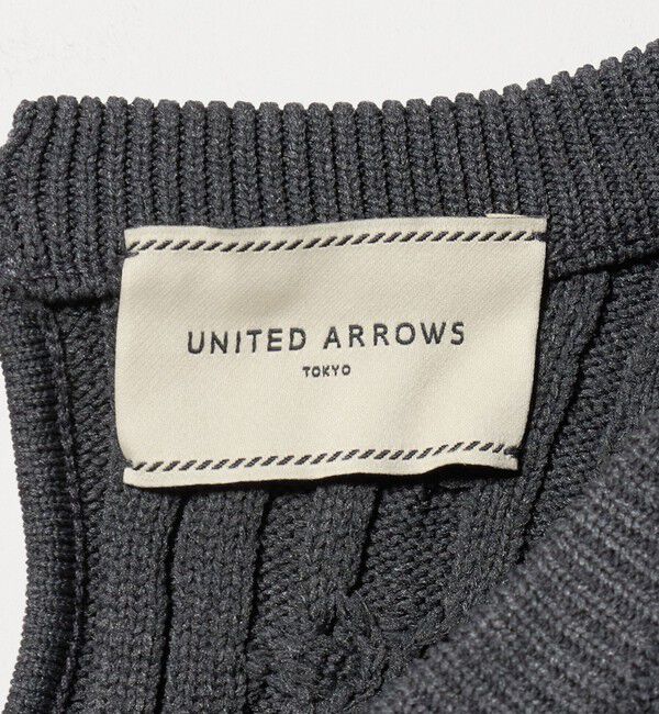 UNITED ARROWS「ケーブル Vネック ニット ‐ウォッシャブル‐」|ニット・セーター|