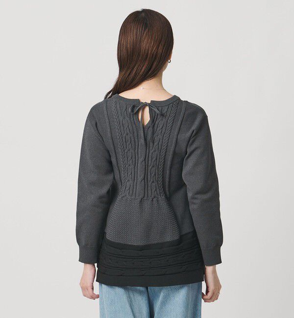 UNITED ARROWS「ケーブル Vネック ニット ‐ウォッシャブル‐」|ニット・セーター|