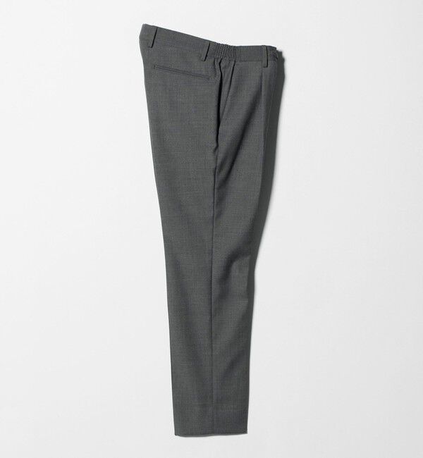 UNITED ARROWS「スリムテーパード サイドシャーリング 1プリーツ スラックス ストレッチ 防しわ」|スラックス|