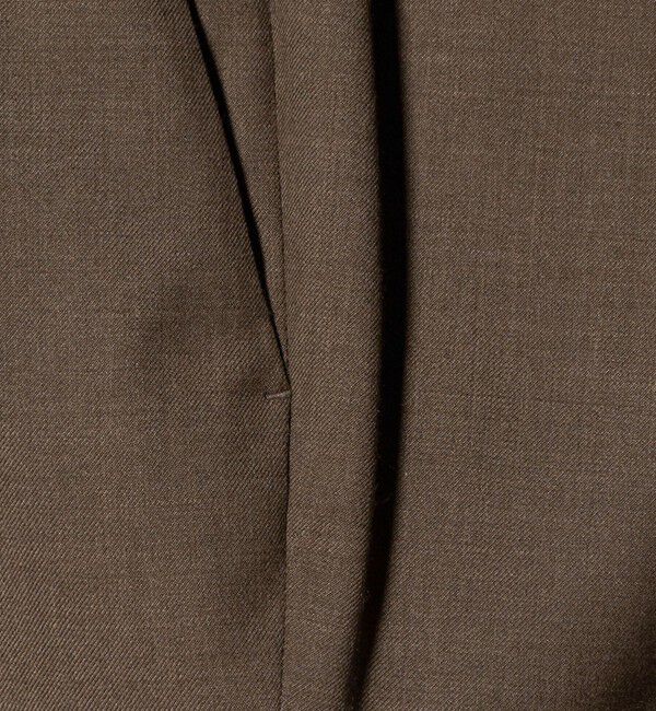 UNITED ARROWS「スリムテーパード サイドシャーリング 1プリーツ スラックス ストレッチ 防しわ」|スラックス|