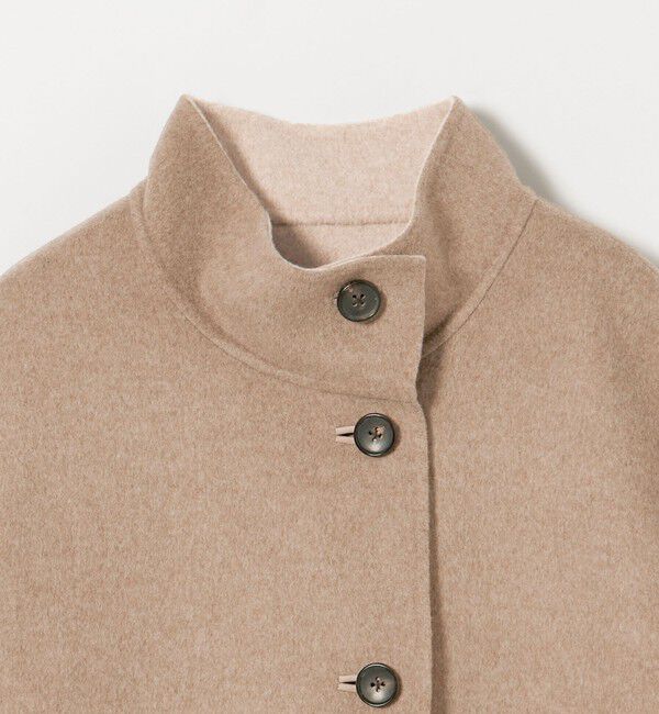 UNITED ARROWS「バイカラー リバー Aライン コート」|その他|